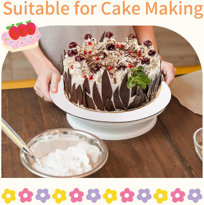 10 Pcs Cake Boards, White Cake Boards 10 Inch Round, Food-Graded Cardboard Cake gallery