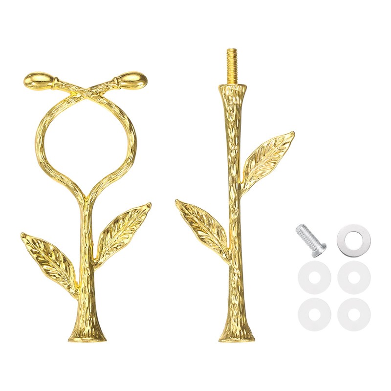 2 Tiers Cake Tray Stand Handle Metal Holder for Cake Plate Gold Vine