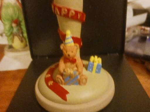 Vintage 1995 Brown Bag Cookie Art Happy Birthday Bear No.4 #4 Stamp Mold Press