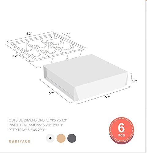 6 Truffle Boxes Chocolates Boxes White Truffle Gift Boxes Packaging With 9piece gallery