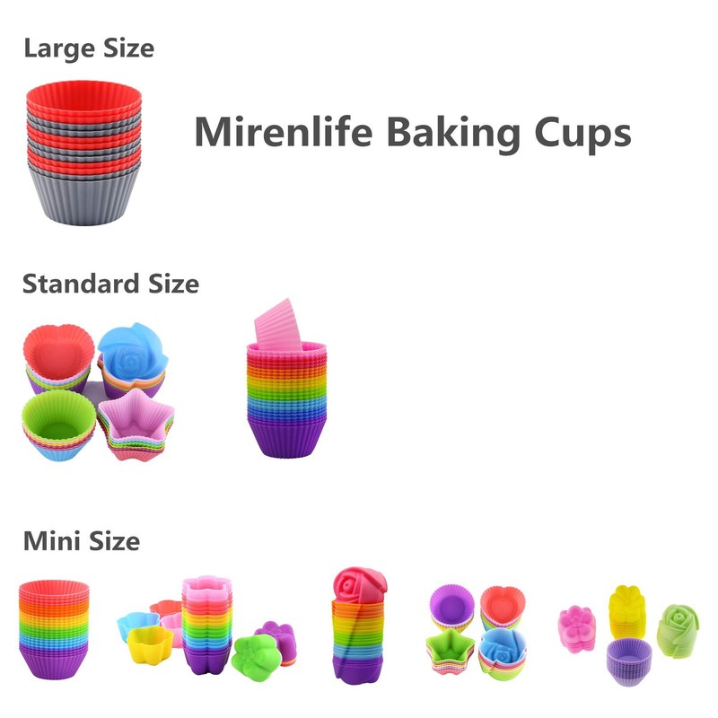 2 Inch Mini Size Silicone Baking Cups Muffin Cups, Reusable and Nonstick Mini... gallery