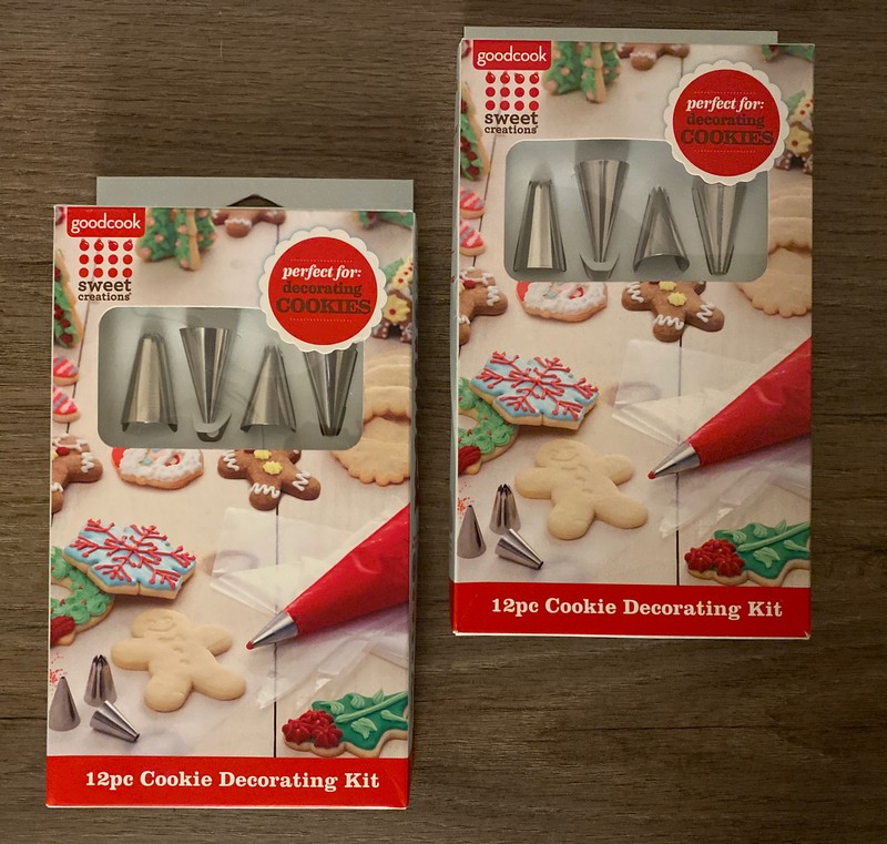 🧁 DECORATING KIT 2 PACK 12pc Each DISPOSABLE BAGS + TIPS For COOKIES & CAKES A7 gallery