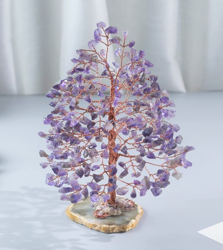 Crocon Amethyst Crystal Wire Tree Agate - Crystal Gifts gallery