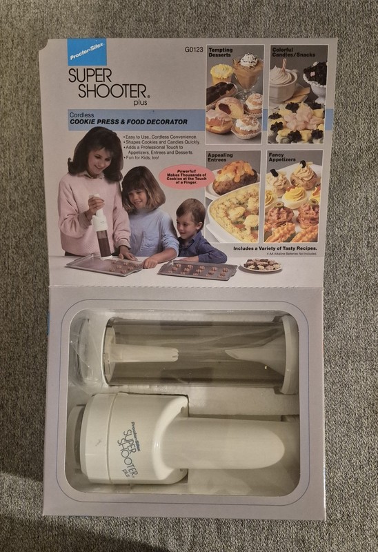 Proctor Silex Super Shooter Plus Cordless Cookie Press & Food Decorator G0123 gallery