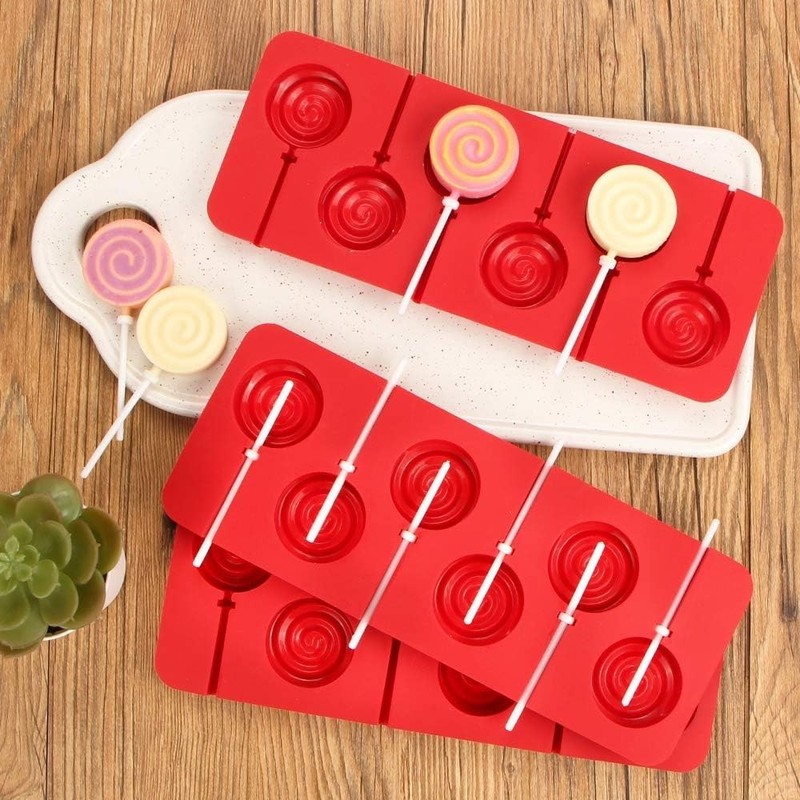 Professional-Grade Silicone Lollipop Mold Set - 6 Cavities for Sweet Delights gallery