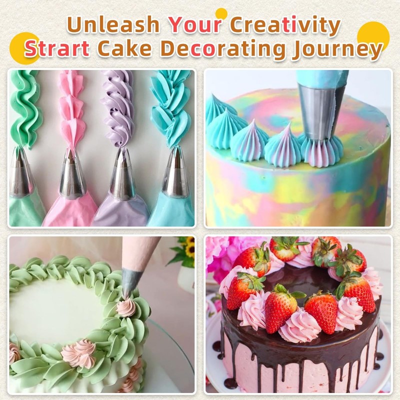 Large 16 Inch Piping Bags 50 Pcs Disposable Cake Icing Frosting Decorating Bags gallery