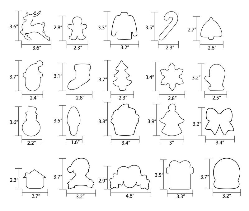 20 Pieces Christmas Cookie Cutters for Xmas/Holiday/Wonderland Party Supplies... gallery