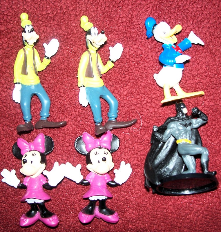 Disney PVC Cake Decoration Toppers Minnie Mouse Goofy Donald Duck Batman LOT