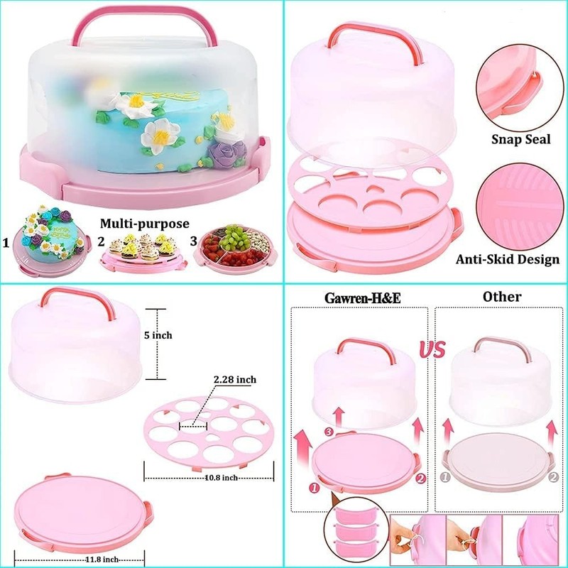 Pro Cake Decorating Set 678pc - Blue, Stainless Steel, 74 Tips, Carrier gallery