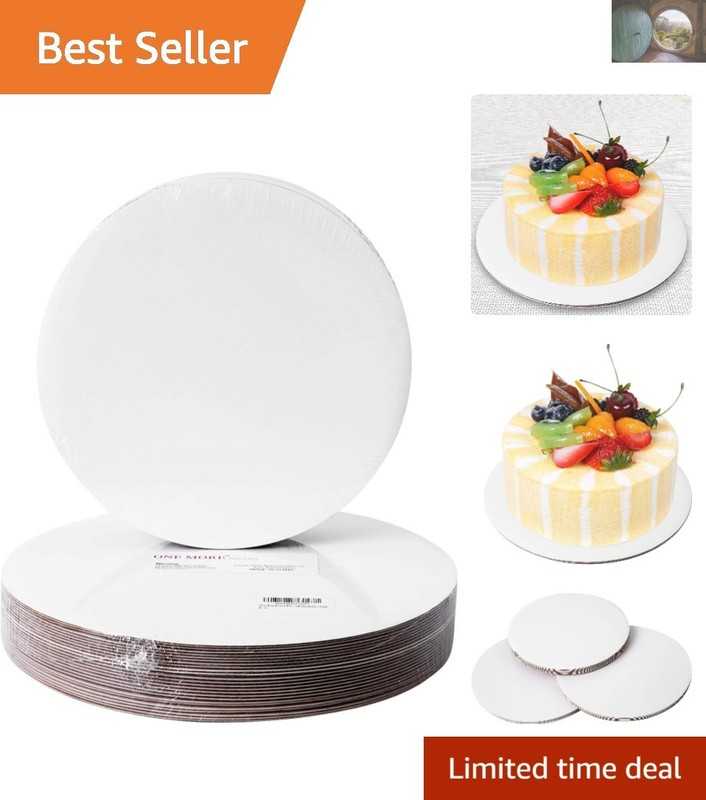 25 Pack Round Cake Boards 12