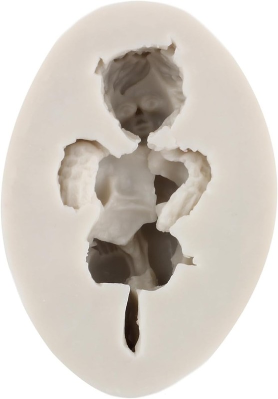 Angel Baby Silicone Fondant Molds Cupid Candy Molds For Baby Shower Cake gallery