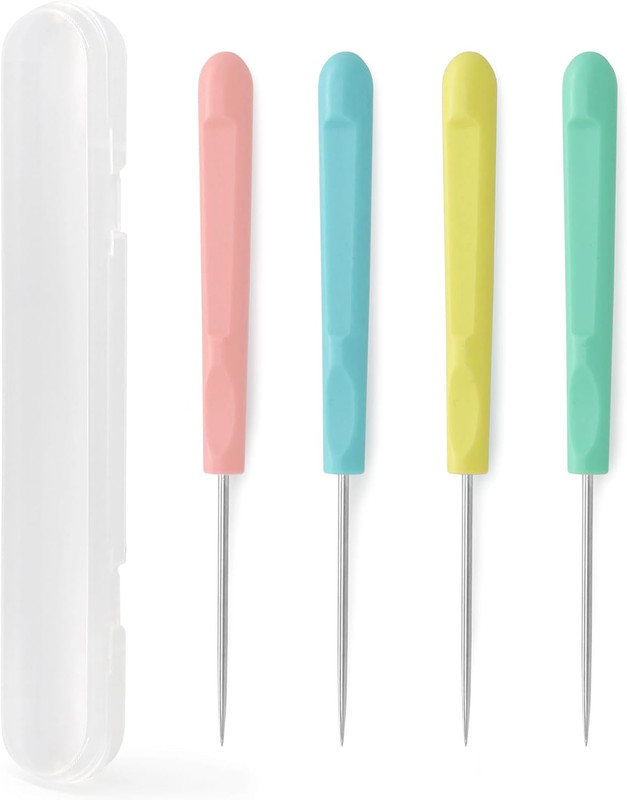 4Pcs Sugar Stir Needle Scriber Needle Cookie Decorating Supplies Tool 5.2″