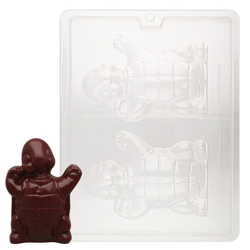 A085 Happy Turtle Chocolate Candy, Plaster or Soap Mold