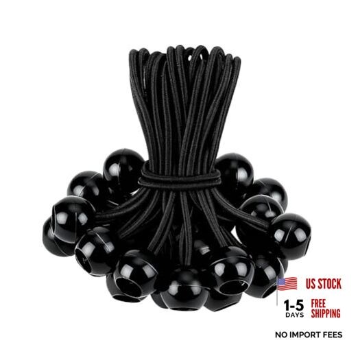 35 Pack Ball Bungee Cord, 6 Inch Bungee Cords with Balls for