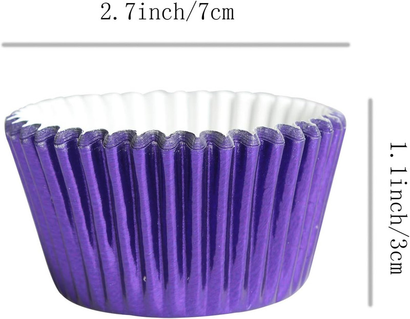 Home Party Foil Baking Cups Cupcake Liners,Gold Foil Cupcake Liners, Pack of 100 gallery