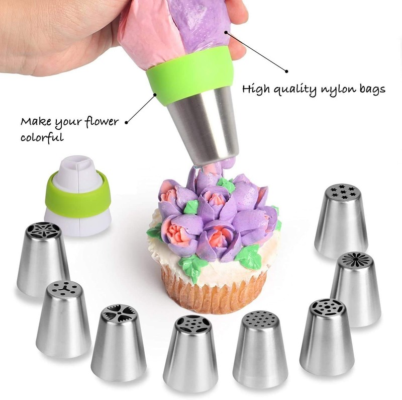 Thsinde Professional Cake Decorating Kit - Aluminium Alloy Revolving 12 Inch ... gallery