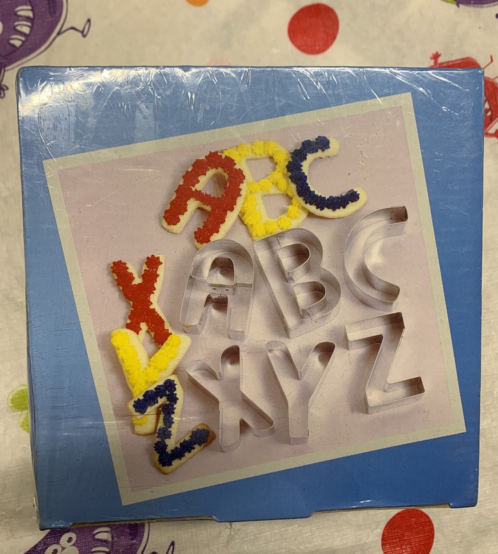 Metal Alphabet Cookie Cutter Set Fox Run 26 Pieces 3” Tall 1” Deep New In Box