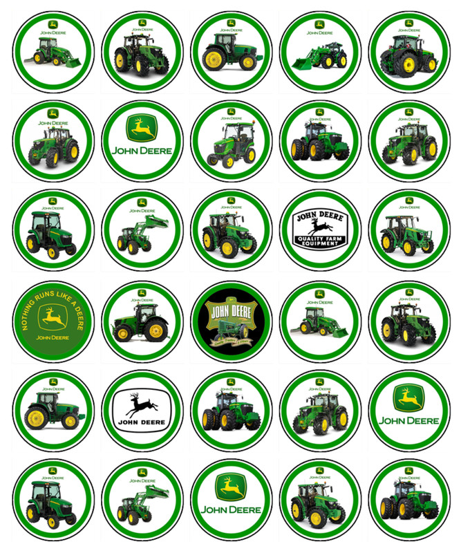 Tractor Edible Icing Cake & Cupcake Toppers – Farm Theme Birthday Decor gallery