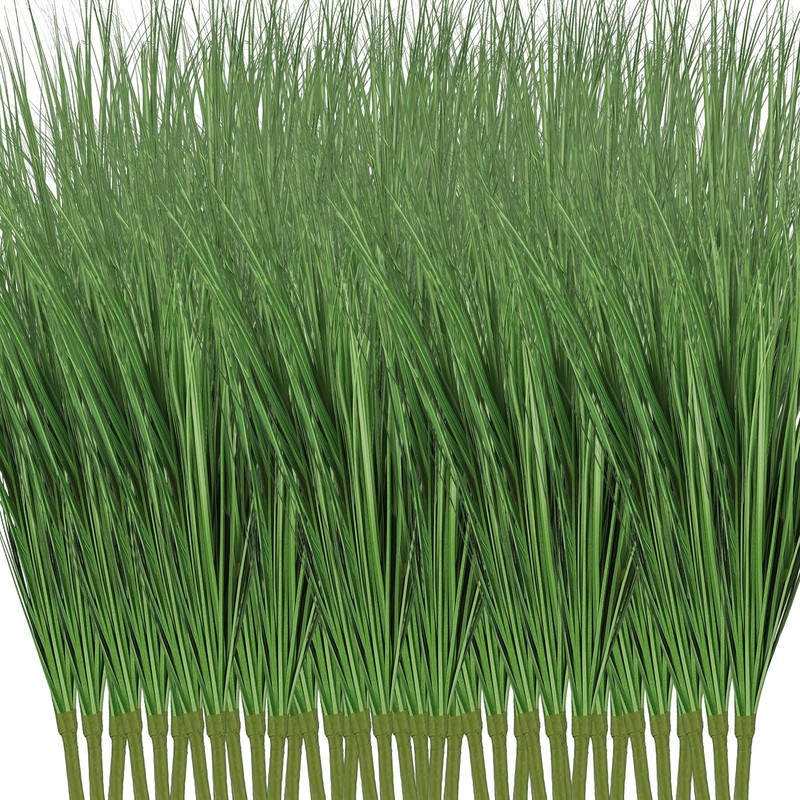 Tigeen 36 Pcs 33 Inch Faux Grasses For Outdoor Planters Uv Resistant Fake Tall