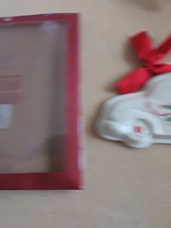 Lenox Holiday Car Cookie Press Volkswagen Bug Porcelain Ornament New Holly gallery