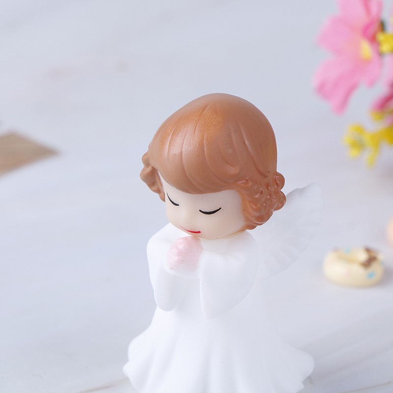 2Pcs Angels Figurines Miniature Well Sculpture Ornament Decoration For Cak.82 gallery
