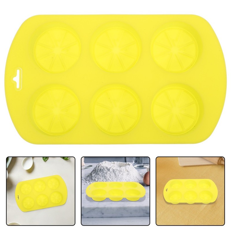 6Pcs Reusable Silicone Cake Molds Lemon Shape for DIY Chocolate Candy Fondant gallery
