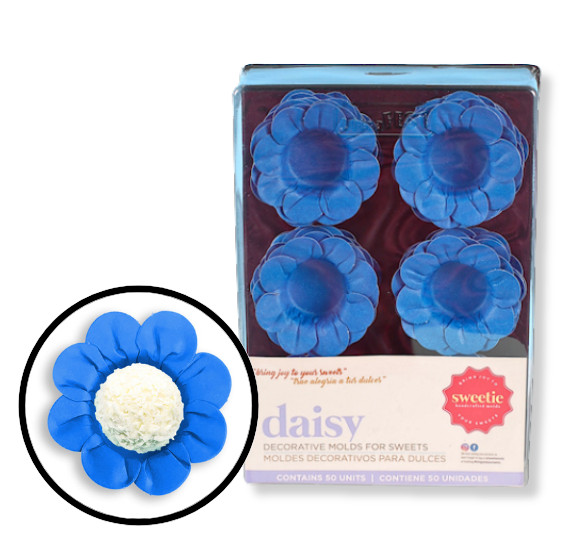 Wholesale Daisy Flower Candy Cups 6 Pack Case: ROYAL BLUE – 50% OFF Retail