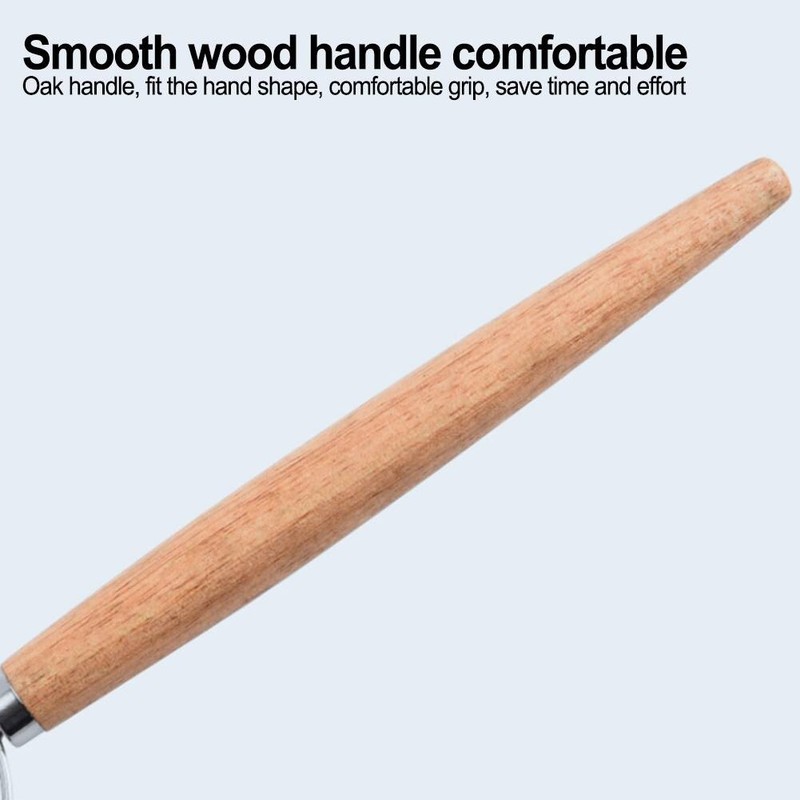 10 Inch Danish Dough Whisk for Efficient Mixing and Baking in Kitchens gallery