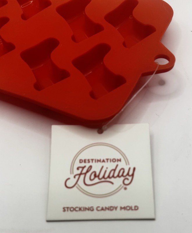 Set Of 5 Christmas Stocking Silicone Candy Mold Ice Cube Tray 12 In Each Mold gallery