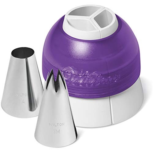 Wilton Color Swirl, 3-Color Piping Bag Coupler, 9-Piece Cake Decorating Kit gallery