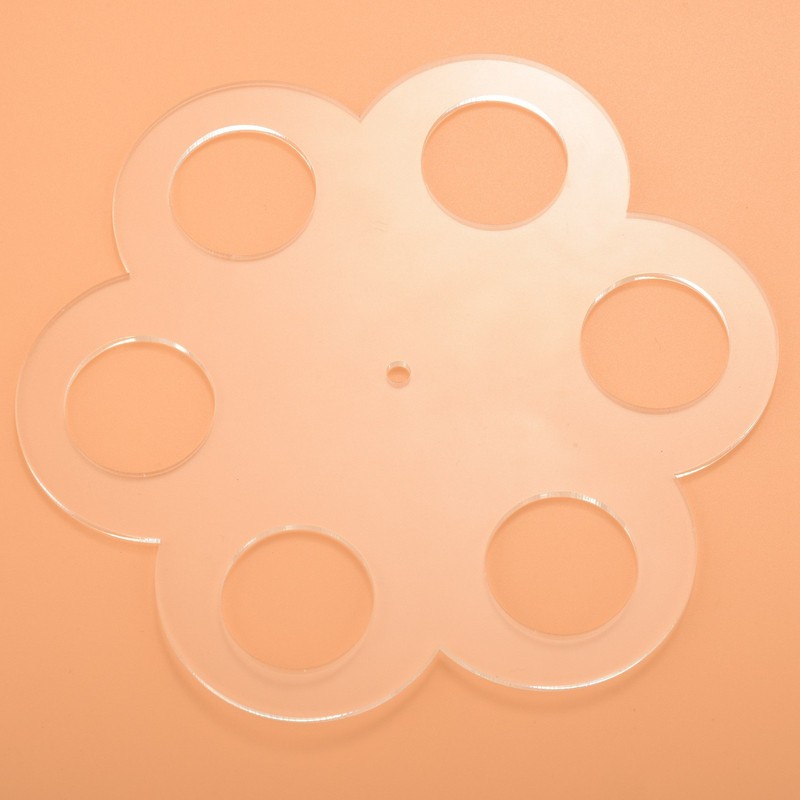 1pcs 6 Holes Acrylic Ice Cream Cone Stand Holder Transparent E3P59345 gallery