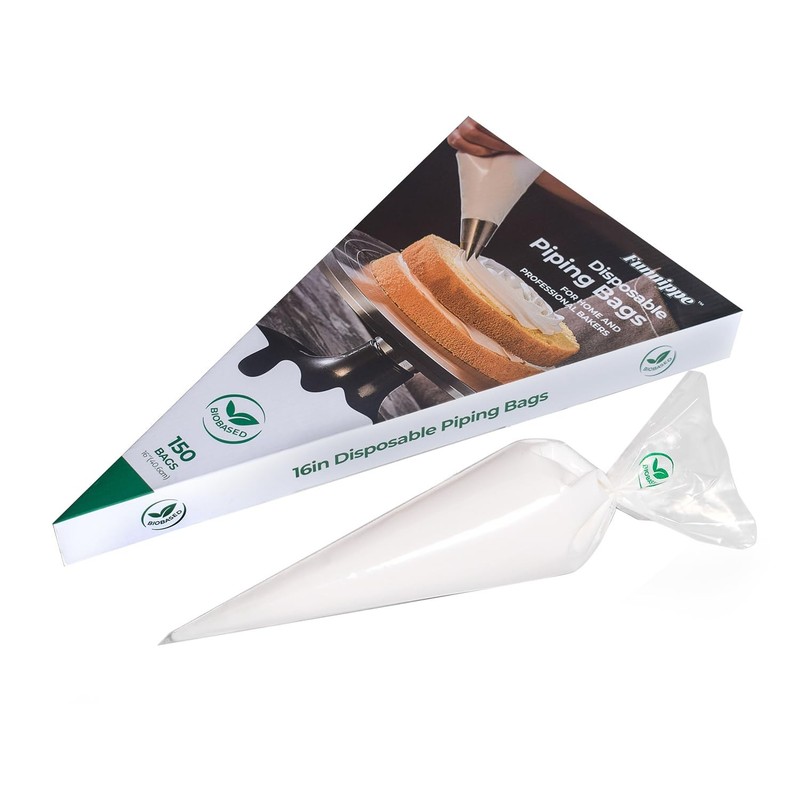 Biobased Disposable Piping Bags 16 Inch, Eco-Friendly Cake Decorating Pastry …