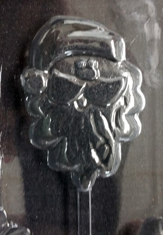 Christmas Small Santa Claus Lollipop Chocolate Plastic Candy Soap Mold C008 gallery