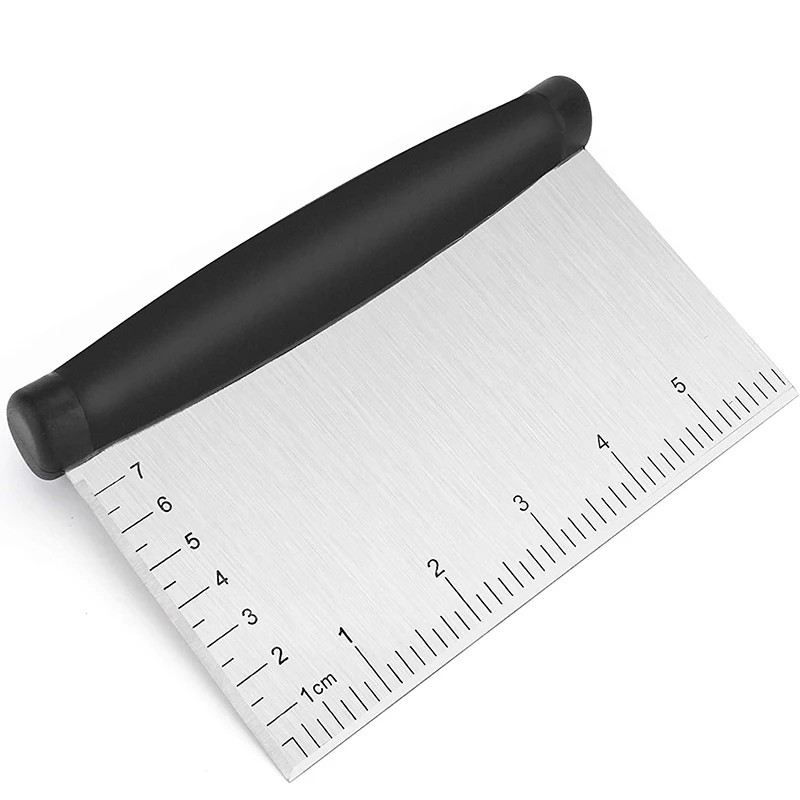 Stainless Steel Dough Cutter Bench Scraper for Bread and Pizza