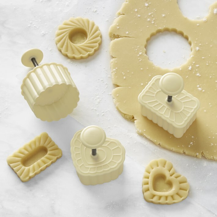 Set 3:Williams Sonoma Thumbprint Cookie Stamps/Cutters-Christmas or any time-New gallery