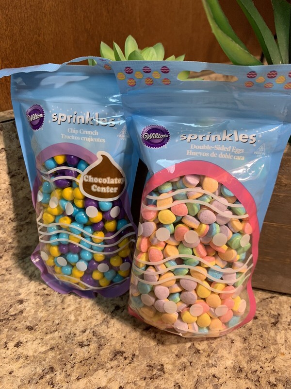 Wilton Sprinkles Chip Crunch & Double Sided Egg Sprinkles Easter Sprinkles U94