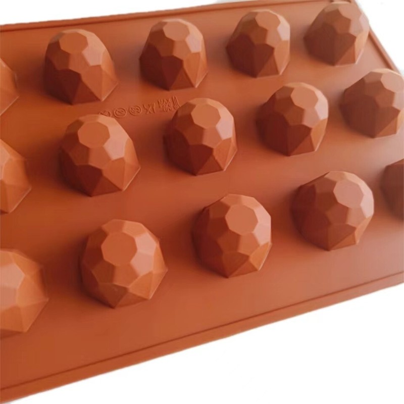 18 Cavities Diamond Stone Shape Forma De Silicone Para Chocolate Moldes Mold DIY gallery