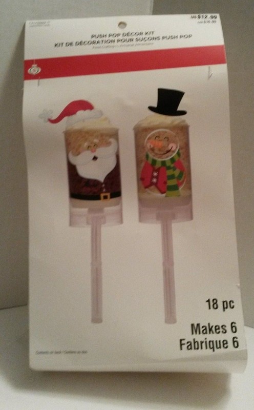 Celebrate It Push Pop Decorating Kit Noel Decor Kit Makes 6 Pops