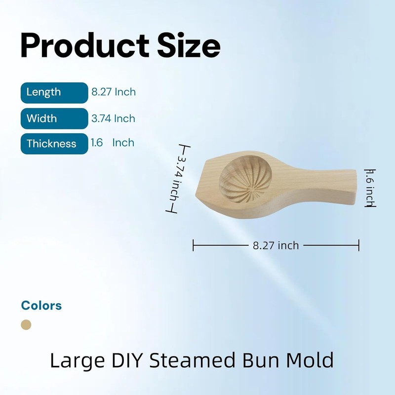 Diy Steamed Bun,Wooden Moon Cake Flower Shape Cookie Baking Siopao Molder,With B gallery