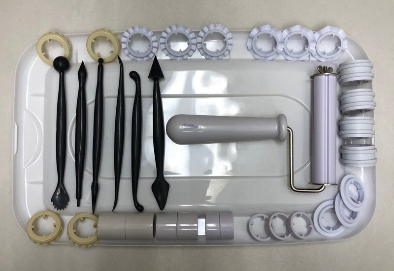 Wilton 26-pc Fondant Ribbon Cutter Set and 6 Gem Tools