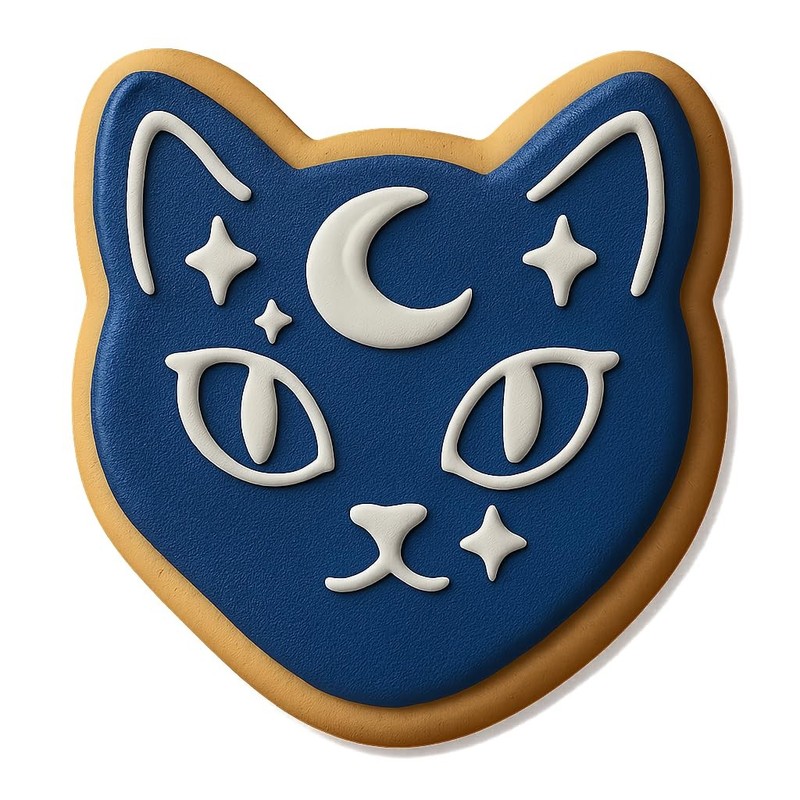Mystical Alien Cat Cookie Cutter & Stamp - 4x3.7 gallery
