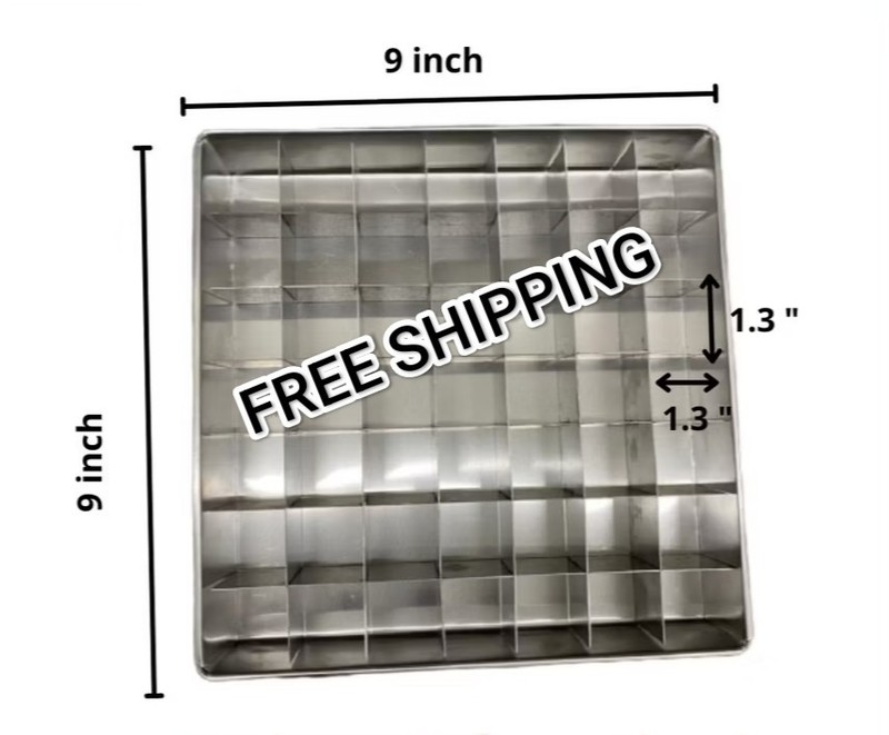 Brownies Baking Pan with Cutter Divider 9 inch Free Shipping
