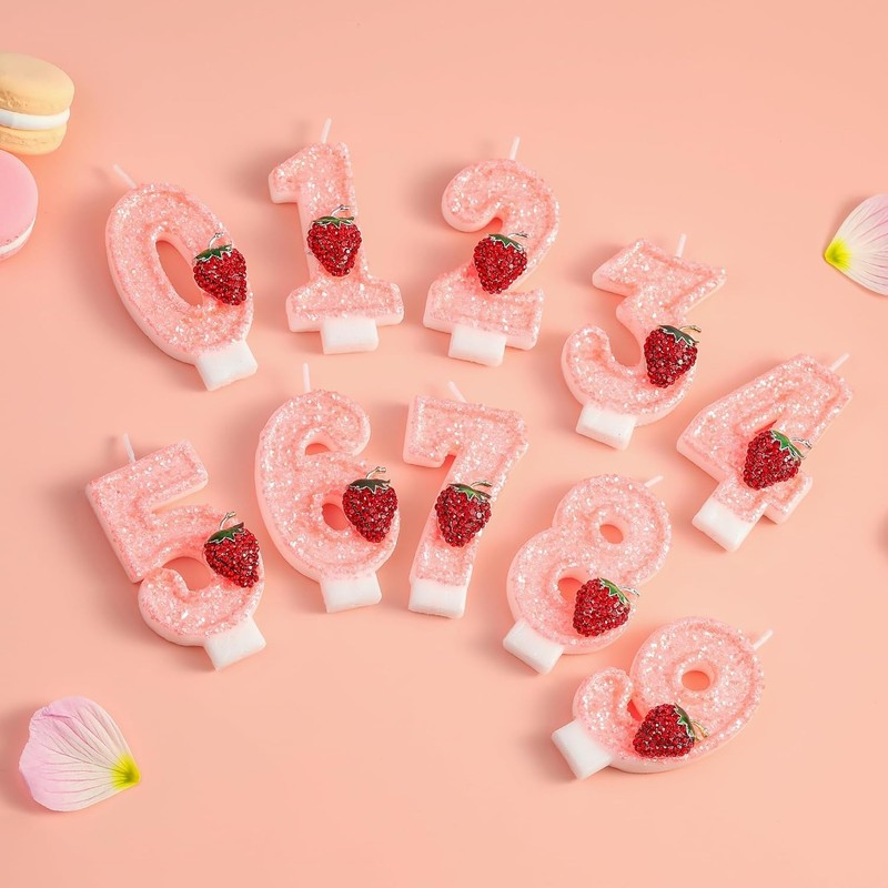 Number 1 Strawberry Birthday Candles, Strawberry Themed Number Candles, Cake gallery