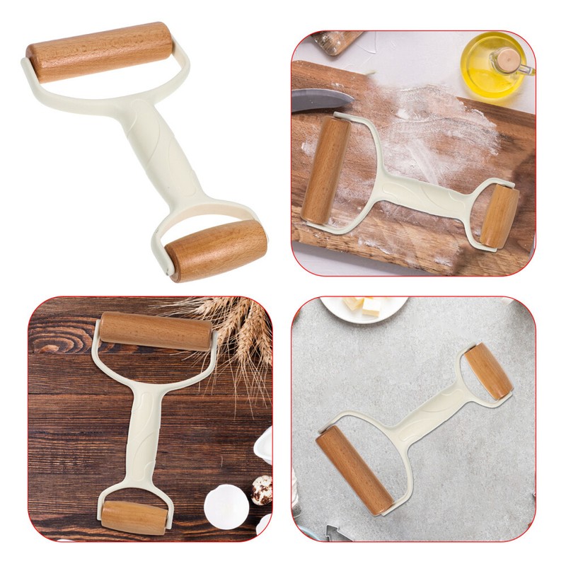 Pastry Roller Dual Ends Roller Pin Baking Pizza Roller Handheld Dough Roller Pin gallery