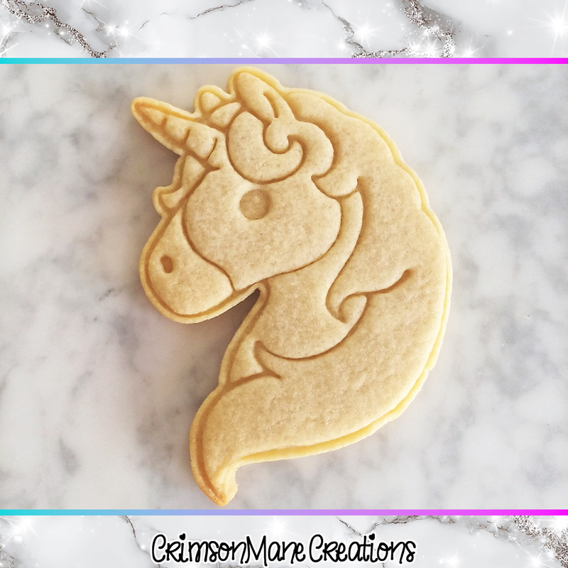 Unicorn Cookie Cutter Emoji Biscuit Baking Party Supplies Stamp Fondant Tool gallery