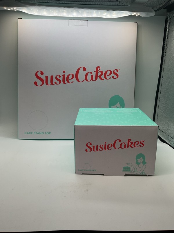 SusieCakes Cake Stand – Top & Base – Light Blue