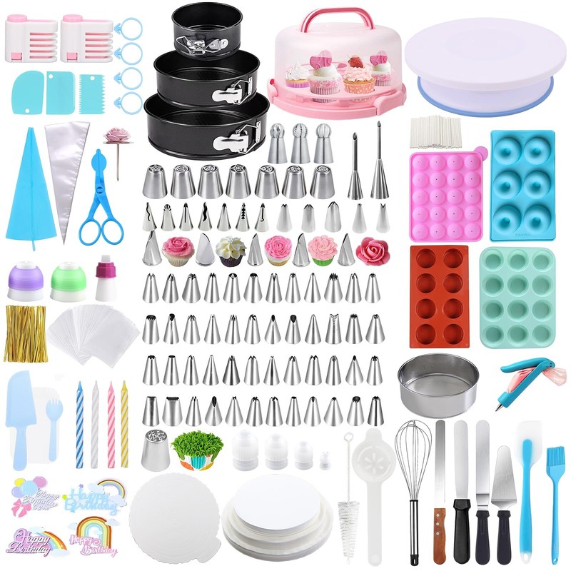 intonly Cake Decorating Kit, Cake Making Baking Kit for Adults Beginners Prof…