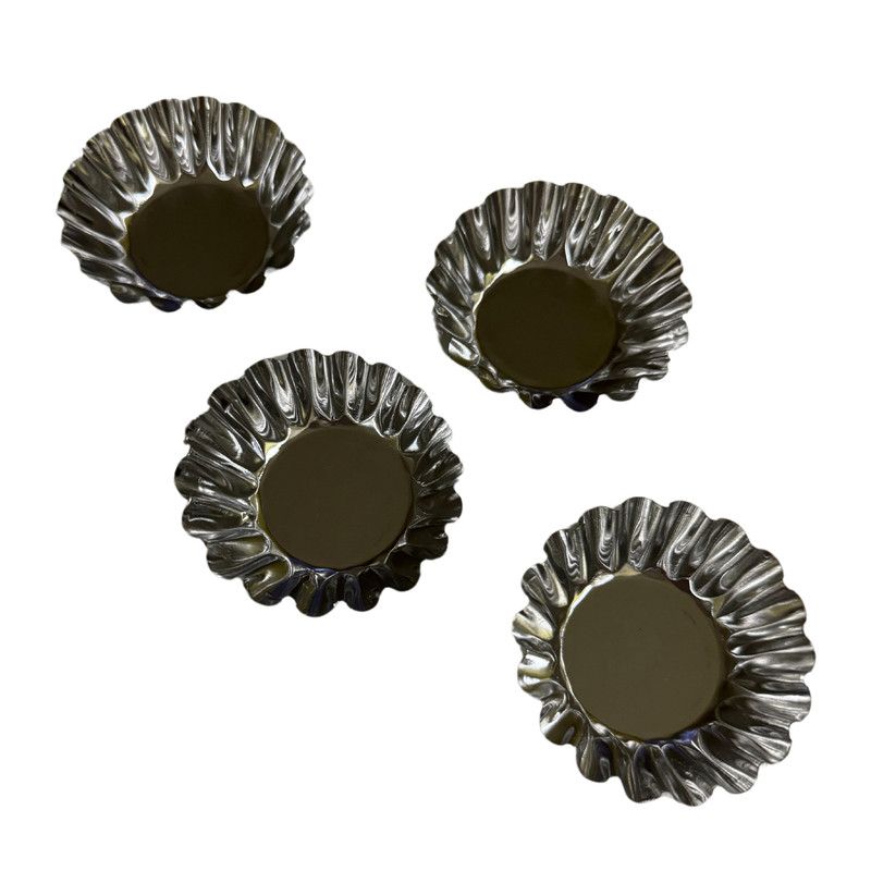 4 PCS Cake Aluminum Lined Cupcake Egg Tart Cookie Flower Mold Mould Tool Hot US gallery
