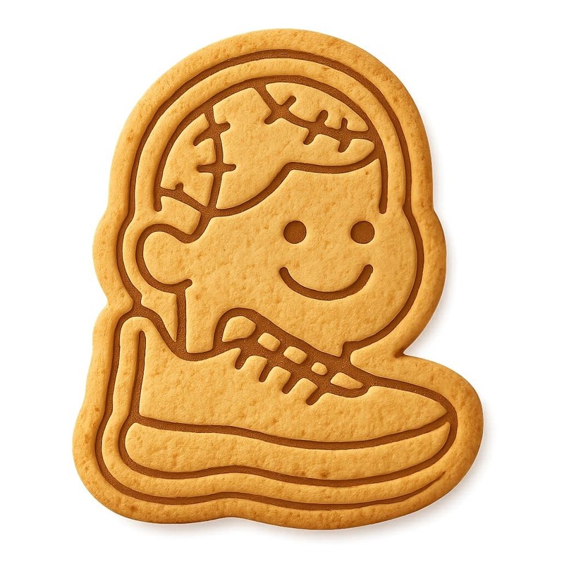 Patchwork Sneakerhead Cookie Cutter & Stamp, Fondant & Clay - 4x3.5 gallery