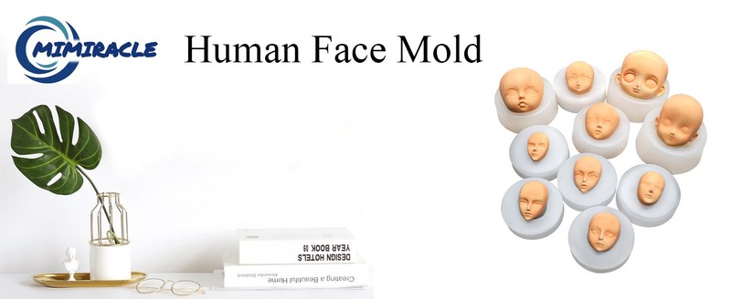 10PCS Human Face Silicone Molds Baby Face Cake Molds for DIY Cake Fondant gallery